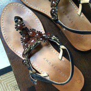 Gorgeous Jeweled Sexy Comfortable Sandals size 7M